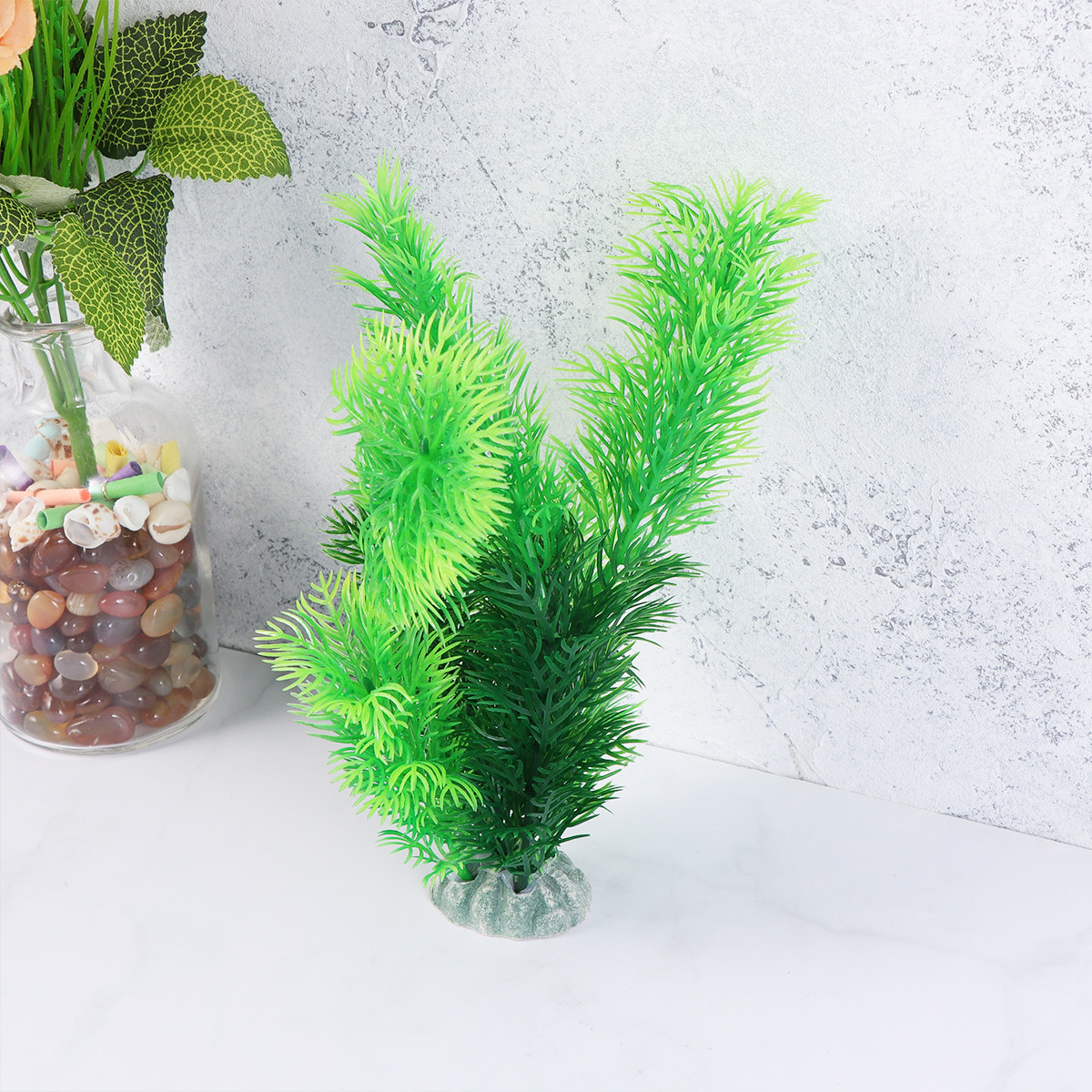 Aquarium Fish Low Maintenance - 5 قطع من عشب الماء الاصطناعي