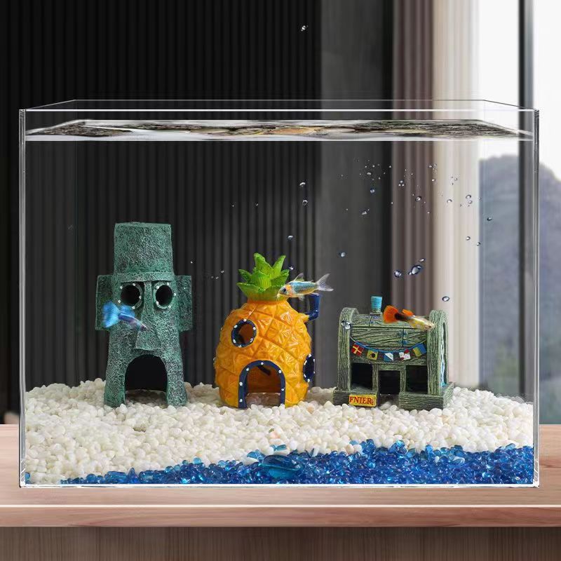 Aquarium Fish Cave - زينة حوض السمك على شكل بيت