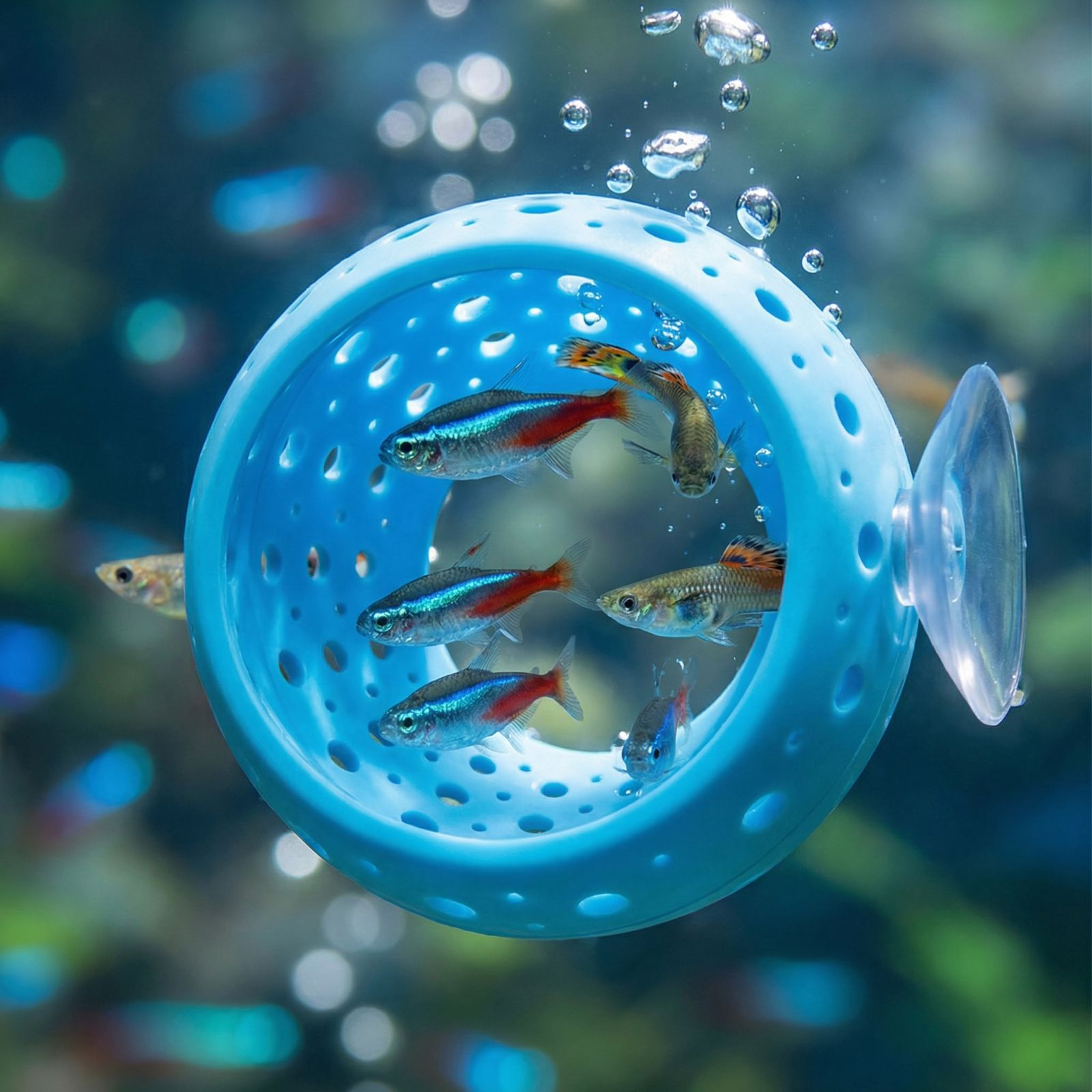 Aquarium Fish Cave - نفق إخفاء على شكل مصباح لأسماك