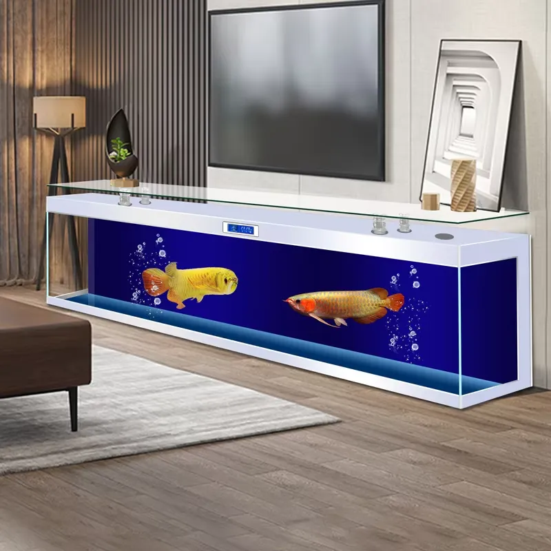 Aquarium Fish Low Maintenance - حامل تلفزيون مربع مع حوض سمك