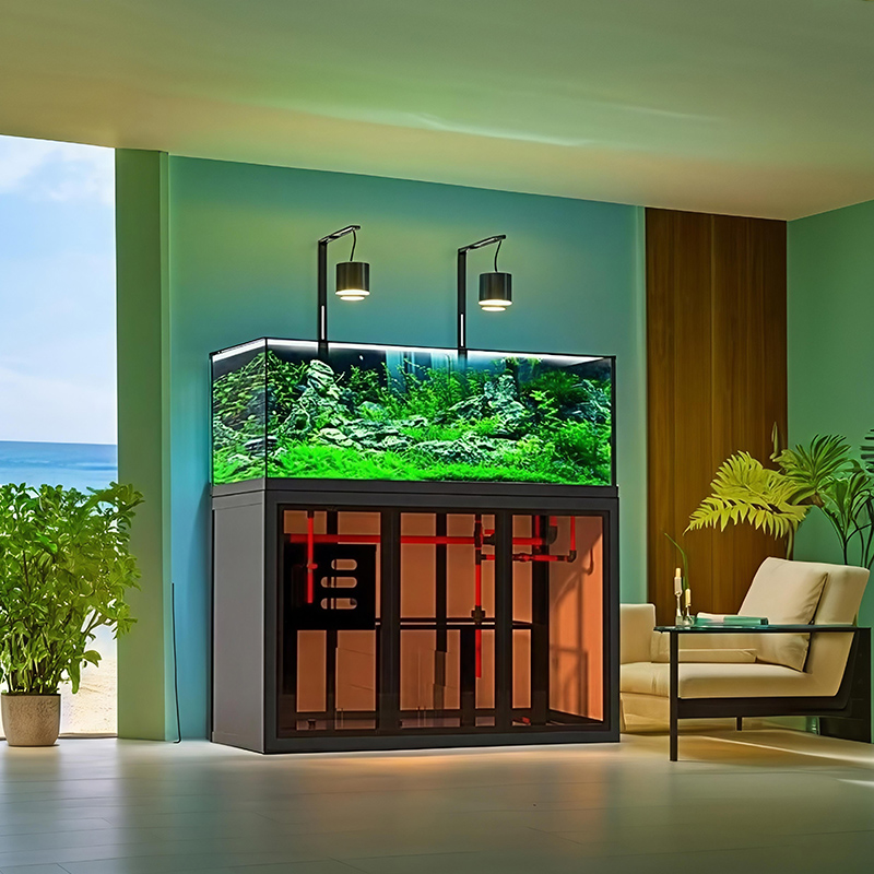حوض أسماك بتصميم صناعي، نظام ت - مراجعة Aquarium Fish Low Maintenance وسعره