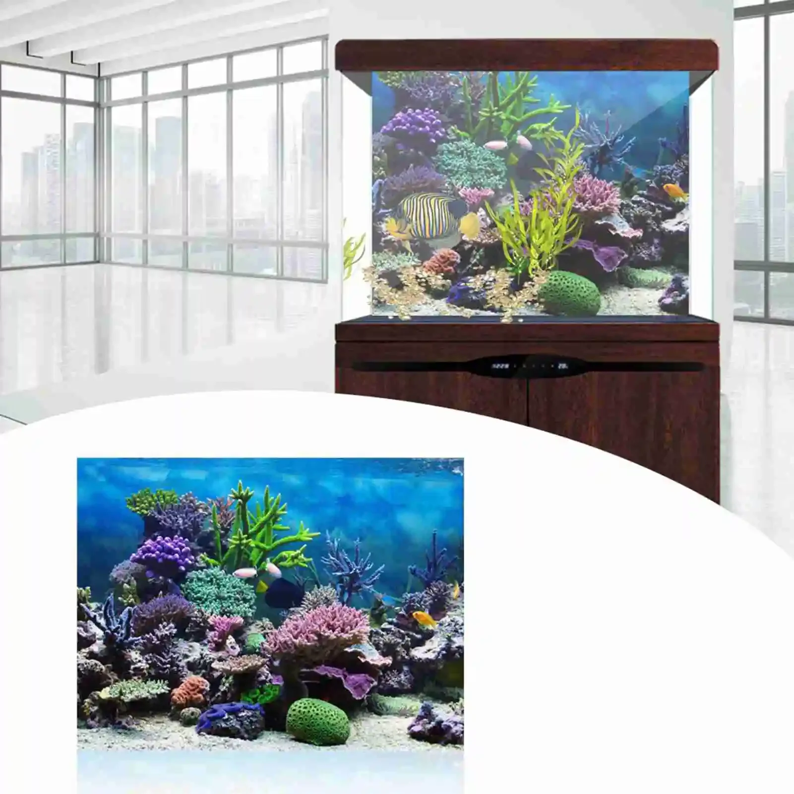 ملصق ثلاثي الأبعاد لحوض السمك  - مراجعة Aquarium Fish Wallpaper وسعره