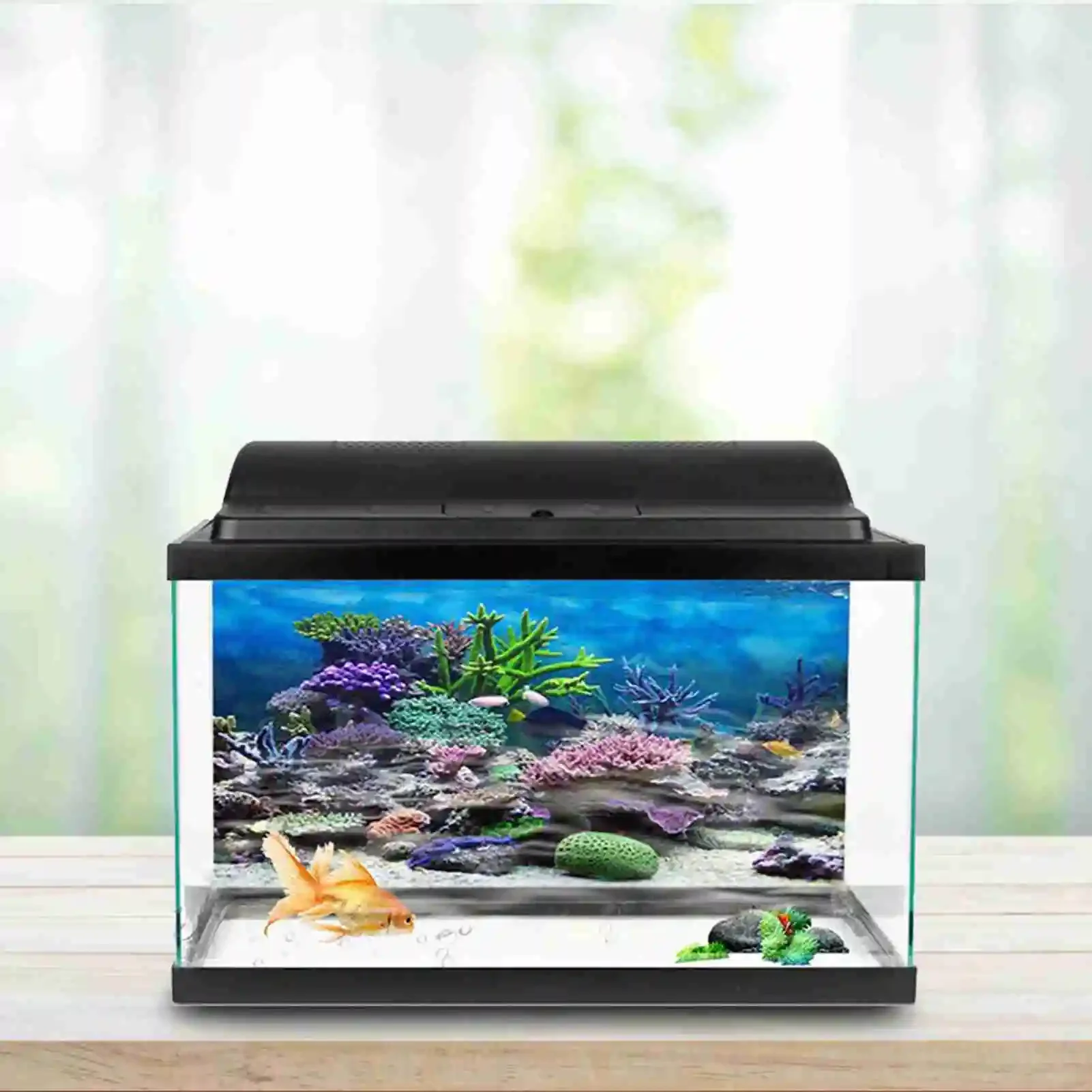 ملصق ثلاثي الأبعاد لحوض السمك  - مراجعة Aquarium Fish Wallpaper وسعره