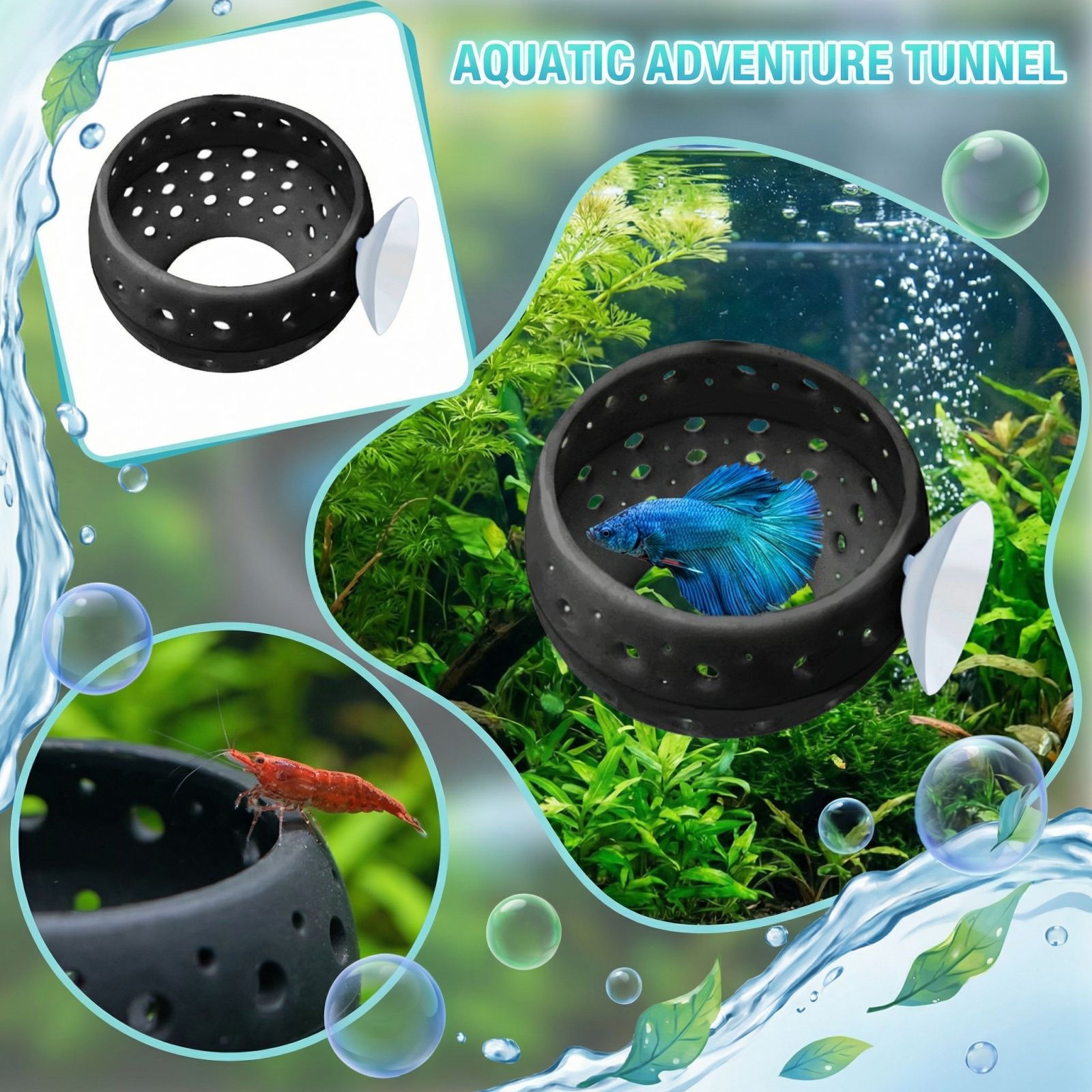 نفق إخفاء على شكل مصباح لأسماك - مراجعة Aquarium Fish Cave وسعره