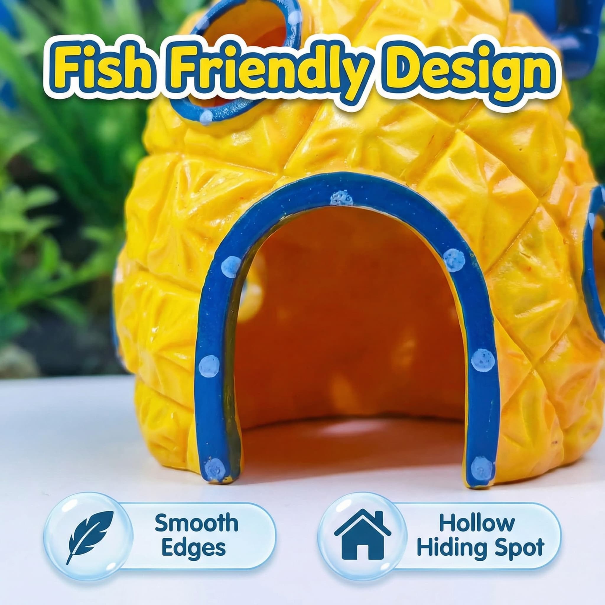 ديكور حوض السمك على شكل بيت ال - مراجعة Aquarium Fish Cave وسعره