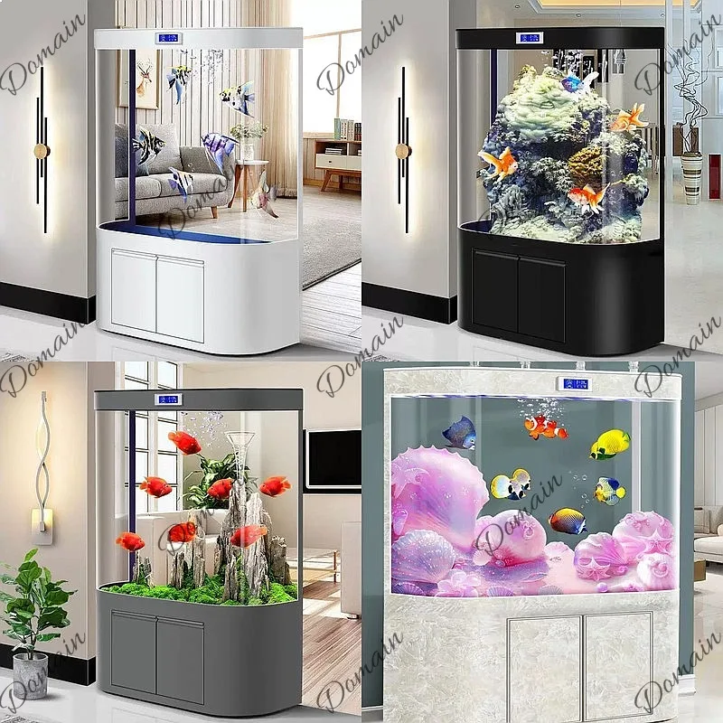حوض سمك كبير B80 للغرفة المعيش - مراجعة Aquarium Fish Low Maintenance وسعره