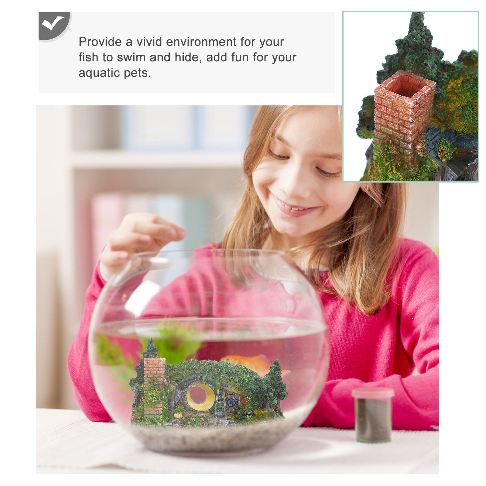 قطعة واحدة من زينة حوض السمك م - مراجعة Aquarium Fish Low Maintenance وسعره